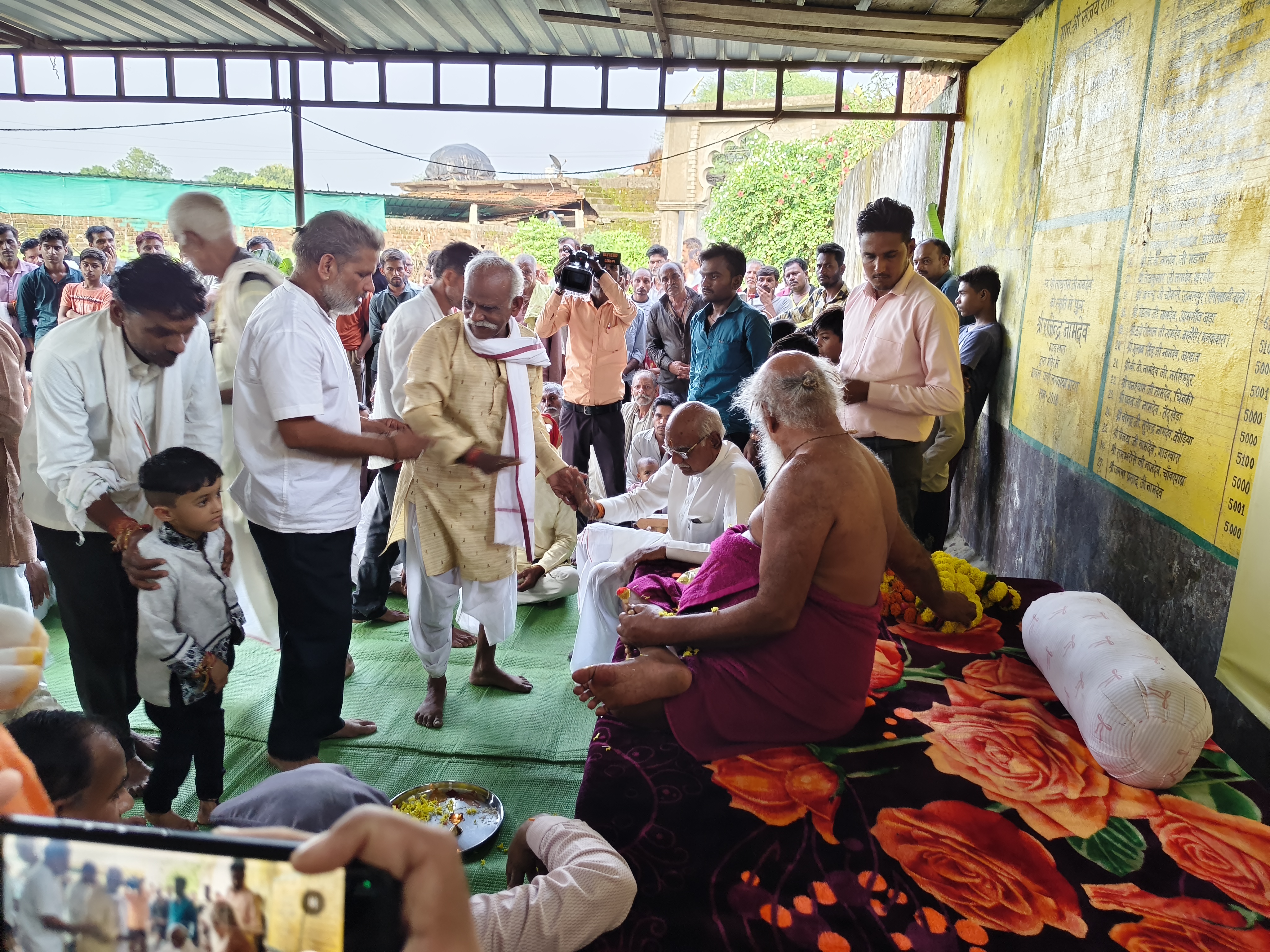 ग्राम लिलवानी में पूज्य गुरुदेव नेपाली बाबा का शुभागमन, विट्ठल मंदिर में उमड़ा जनसैलाब