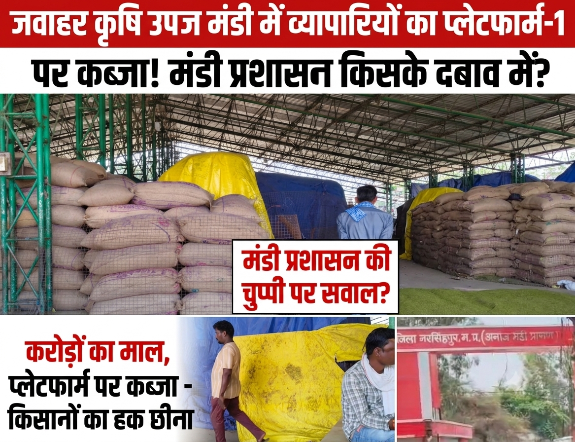 ब्रेकिंग न्यूज़ | गाडरवारा जवाहर कृषि उपज मंडी में निजी व्यापारियों का प्लेटफार्म नंबर-1 पर कब्जा!